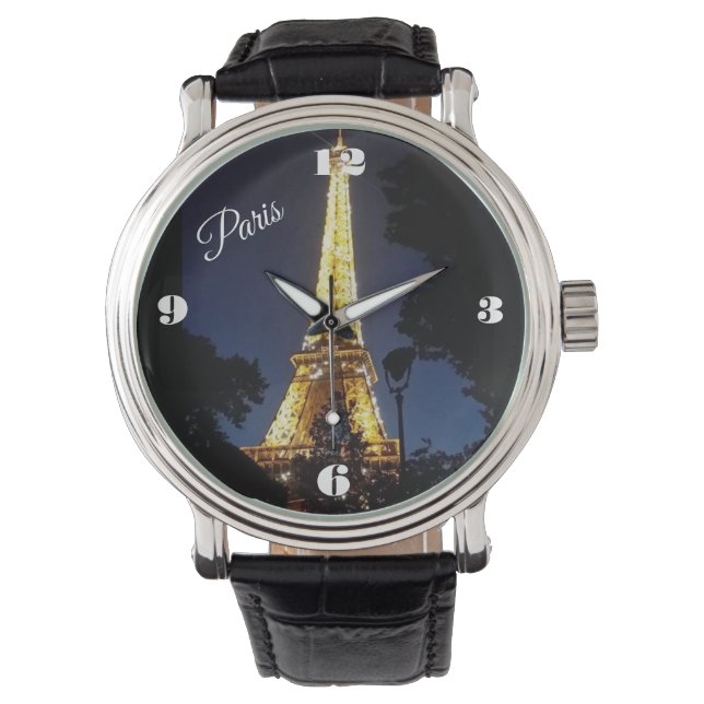 PARIS FRANCE EIFFEL TOWER watch Horloge (Voorkant)