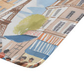 Paris France Eiffel Tower | Watercolor Travel Snijplank (Hoek)