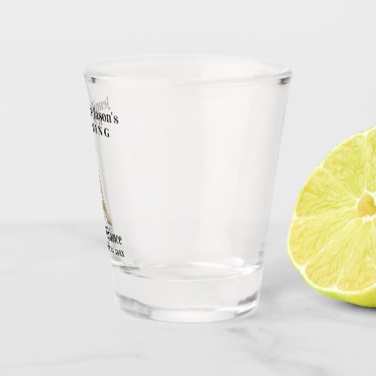 Paris France Eiffel Tower Wedding Favor Shot Glas (Rechts)