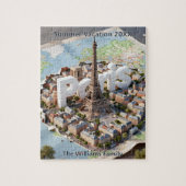 Paris France Family Vacation 3D Trip Souvenir Legpuzzel (Verticaal)