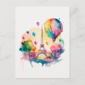 Paris france feestdagenkaart (Voorkant)