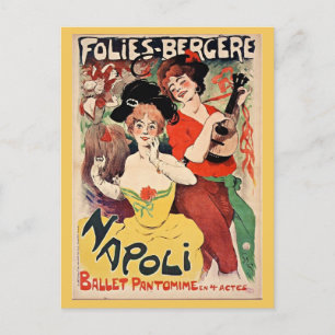 Paris France Folies Bergère Franse reizen Briefkaart