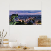 Paris France Gargoyle Poster (Keuken)