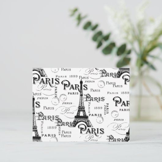 Paris France Gifts en Souvenirs Briefkaart (Staand voorkant)