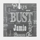 Paris France Gifts en Souvenirs Glas Ornament (Voorkant)