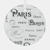 Paris France Gifts en Souvenirs Glas Ornament (Voorkant)