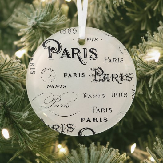 Paris France Gifts en Souvenirs Glas Ornament (Insitu)