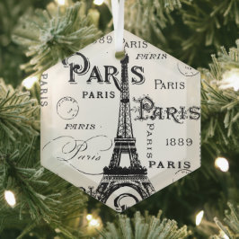 Paris France Gifts en Souvenirs Glas Ornament