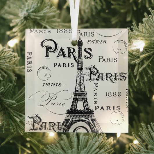 Paris France Gifts en Souvenirs Glas Ornament (Insitu)