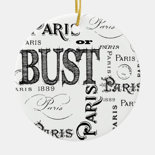 Paris France Gifts en Souvenirs Keramisch Ornament (Voorkant)