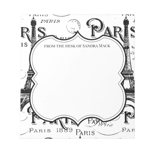 Paris France Gifts en Souvenirs Notitieblok (Voorkant)