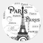 Paris France Gifts en Souvenirs Ronde Sticker (Voorkant)