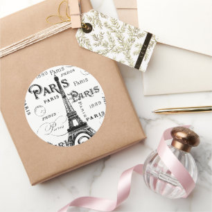 Paris France Gifts en Souvenirs Ronde Sticker