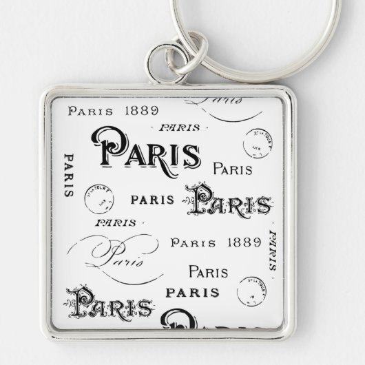 Paris France Gifts en Souvenirs Sleutelhanger (Voorkant)