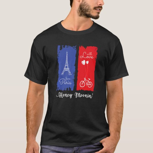 Paris France Honeymoon Premium T-shirt (Voorkant)