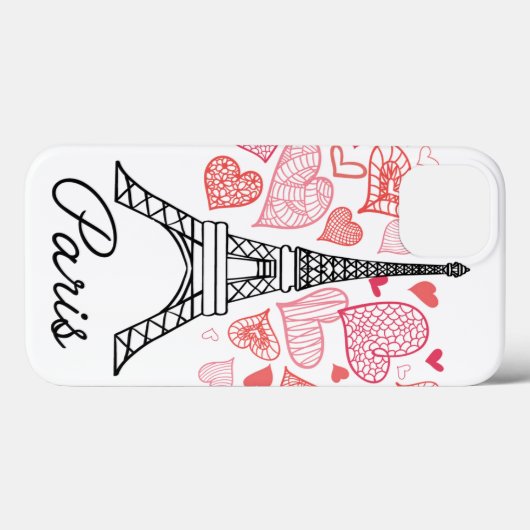 Paris, France Love Case-Mate iPhone Case (Achterkant (horizontaal))