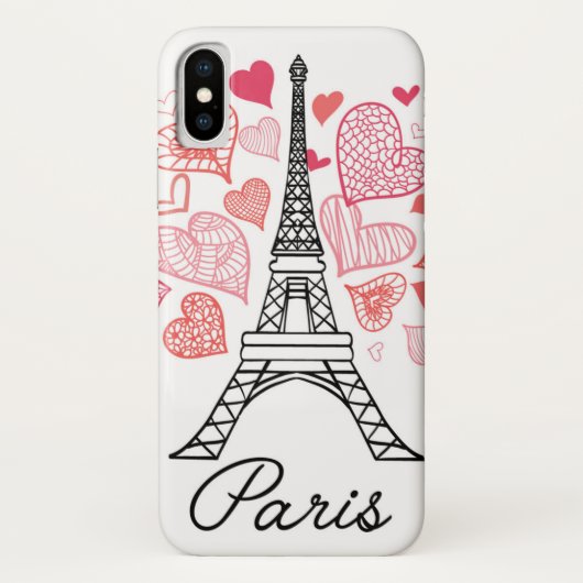 Paris, France Love Case-Mate iPhone Case (Achterkant)