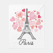 Paris, France Love Fleece Deken (Voorkant)