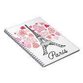 Paris, France Love Notitieboek (Rechterzijde)