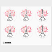Paris, France Love Ronde Sticker (Vel)