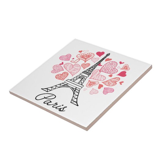 Paris, France Love Tegeltje (Zijkant)