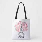 Paris, France Love Tote Bag (Voorkant)