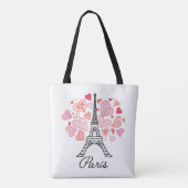 Paris, France Love Tote Bag (Achterkant)