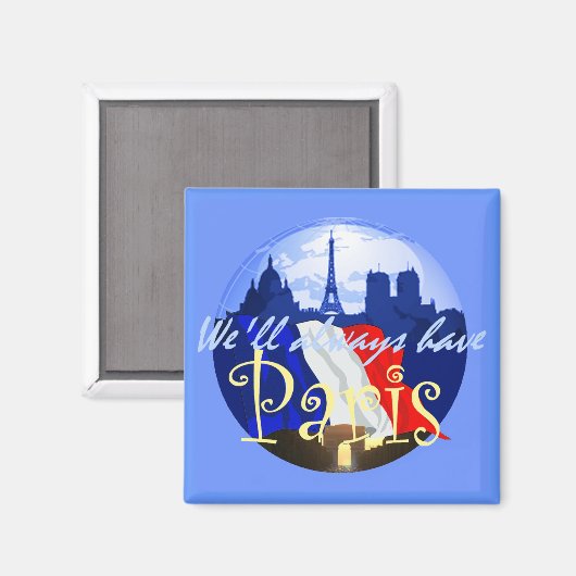 PARIS France Magnet (Voorkant / Achterkant)