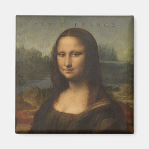 Paris France Mona Lisa Travel Souvenir Magnet