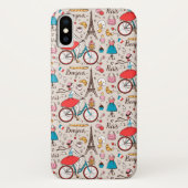 Paris France Pattern Case-Mate iPhone Case (Achterkant)
