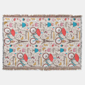 Paris France Pattern Deken (Voorkant)
