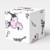 Paris France Poodle Favor Gift Box Bedankdoosjes (Voorkant Zijde)