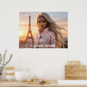 PARIS - FRANCE POSTER (Keuken)