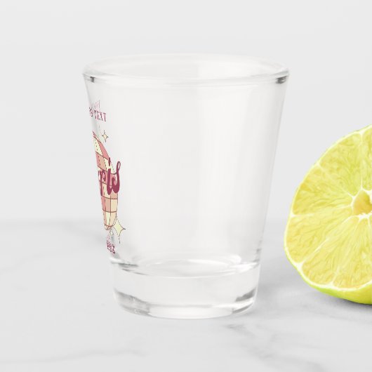 Paris France Retro  cadeau souvenir Shot Glas (Rechts)