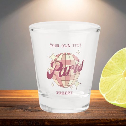 Paris France Retro cadeau souvenir Shot Glas