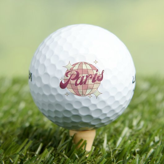 Paris France Retro  Golfbaan Golfballen