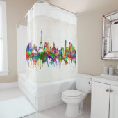 Paris France Skyline Douchegordijn (In situ)