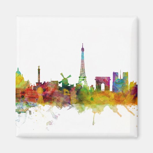Paris France Skyline Magneet (Voorkant)