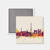 Paris France Skyline Magneet (Voorkant / Achterkant)