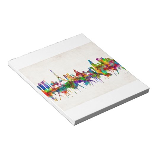 Paris France Skyline Notitieblok (Schuin)