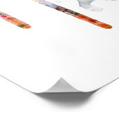 Paris France Skyline Poster (Hoek)