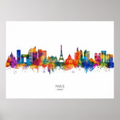 Paris France Skyline Poster (Voorkant)