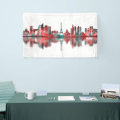 Paris France Skyline Spandoek (Beurs)