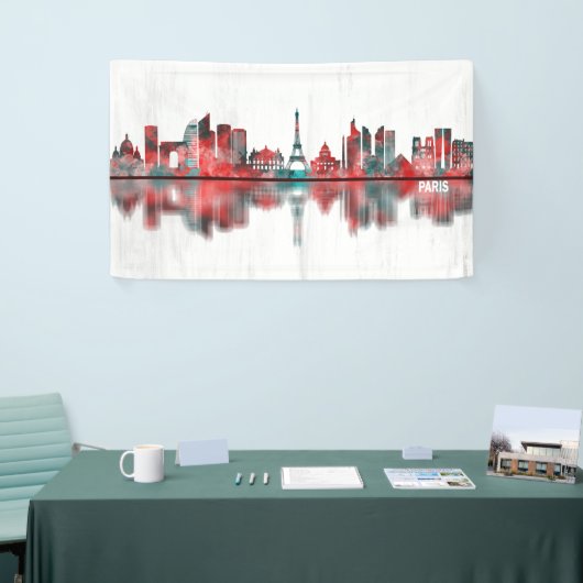 Paris France Skyline Spandoek (Beurs)