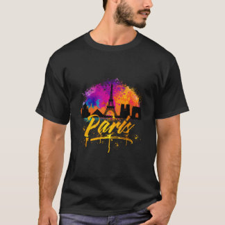 Paris France Skyline T-shirt