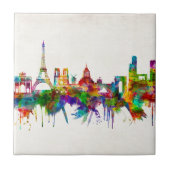 Paris France Skyline Tegeltje (Voorkant)