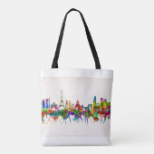 Paris France Skyline Tote Bag (Achterkant)