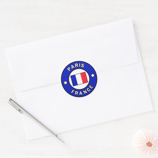 Paris France Sticker (Envelop)