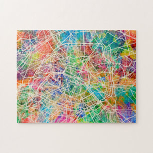 Paris France Street Map Legpuzzel