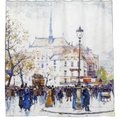 Paris France Street Scene Galien Shower Curtain Douchegordijn (Voorkant)